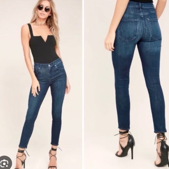 A Gold E Dark Blue Sophie Jeans Sz 27 - Picture 13 of 15